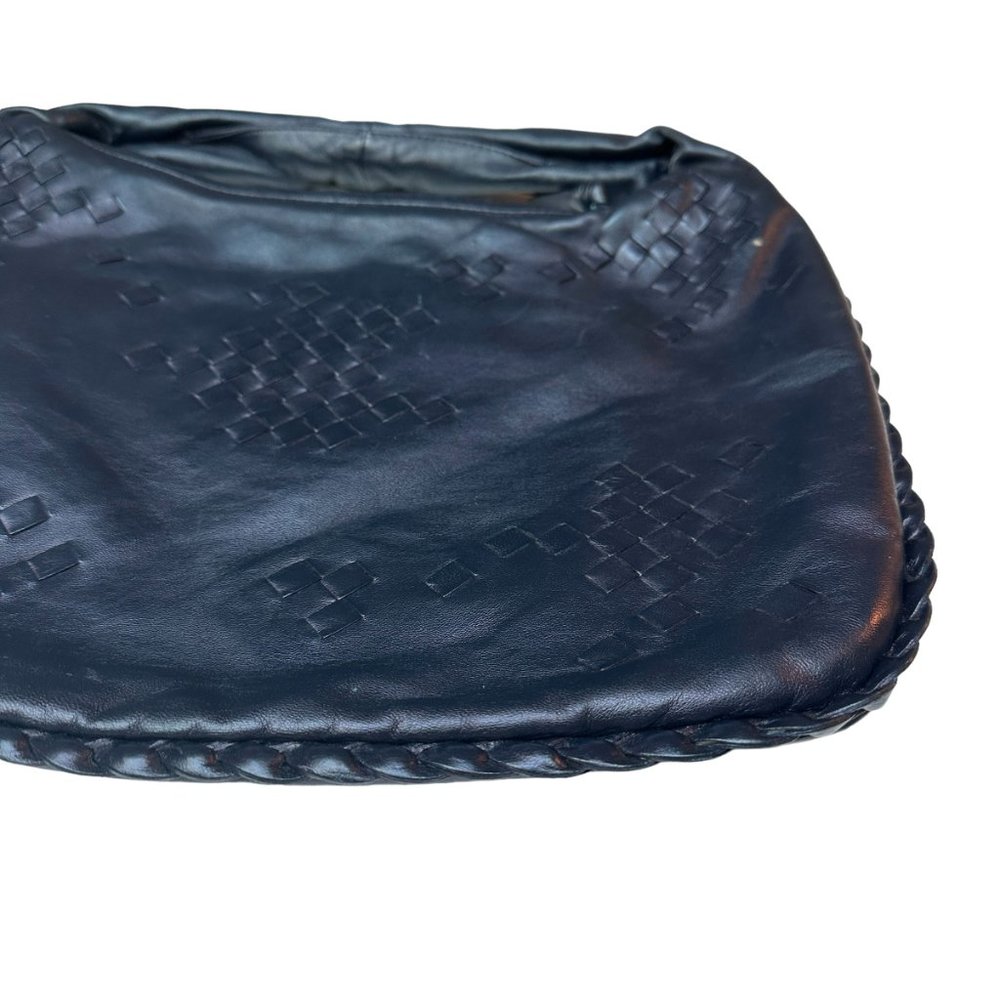 Bottega Veneta Navy Leather Hobo Bag - Picture 4 of 11